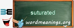 WordMeaning blackboard for suturated
